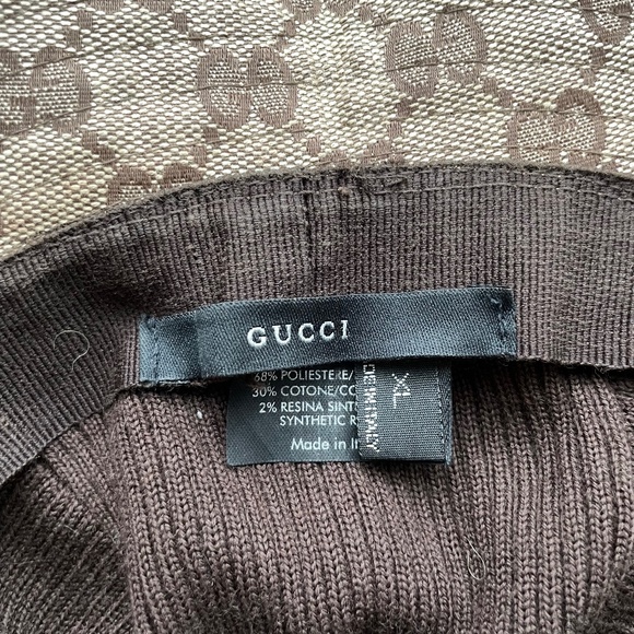 GUCCI GG LOGO CANVAS BUCKET HAT - Picture 8 of 8